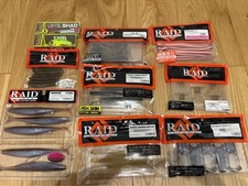 Raid Japan Lure Set of 10 Soft Baits, Unused, Fishing Accessories