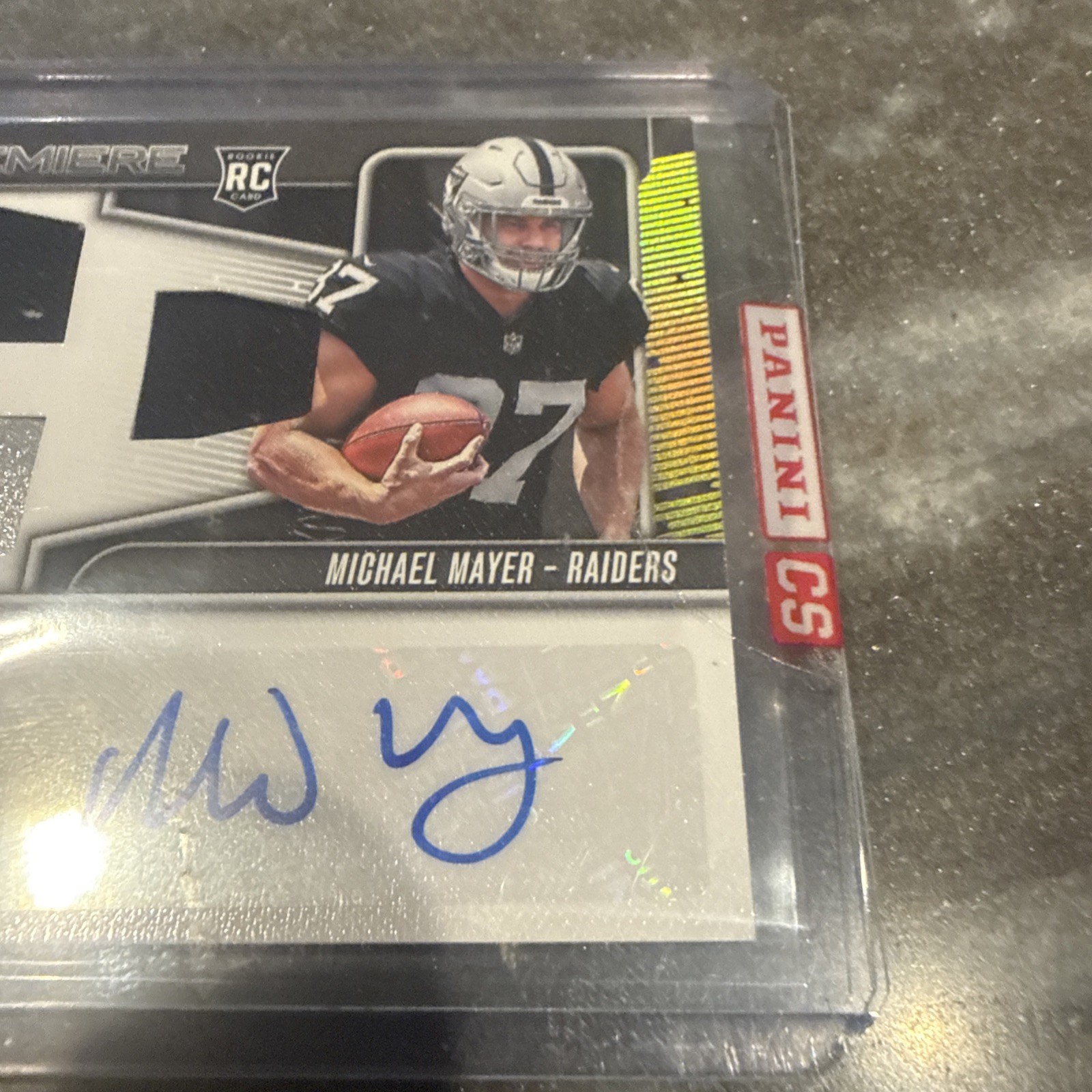 Michael Mayer 2023 Panini Absolute Rookie Premiere RPA Auto Patch Ball /99 NRMT+ view 4