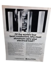 1976 Alcoa Aluminum Electrical Conductor Gold Silver Copper Vintage Print Ad