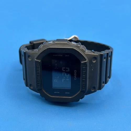 Casio G-SHOCK DW-5600BB-1 Black Resin Case, Black Dial Digital Watch Men's