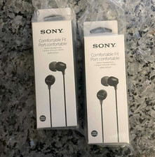 Sony Comfortable Fit Stereo Headphones Noise Isolation Pack of 2 NIB