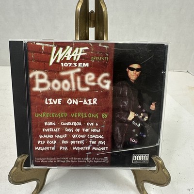 WAAF 107.3 - BOOTLEG: LIVE ON-AIR COMPILATION MUSIC CD, 14 TRKS. KORN KISS G8