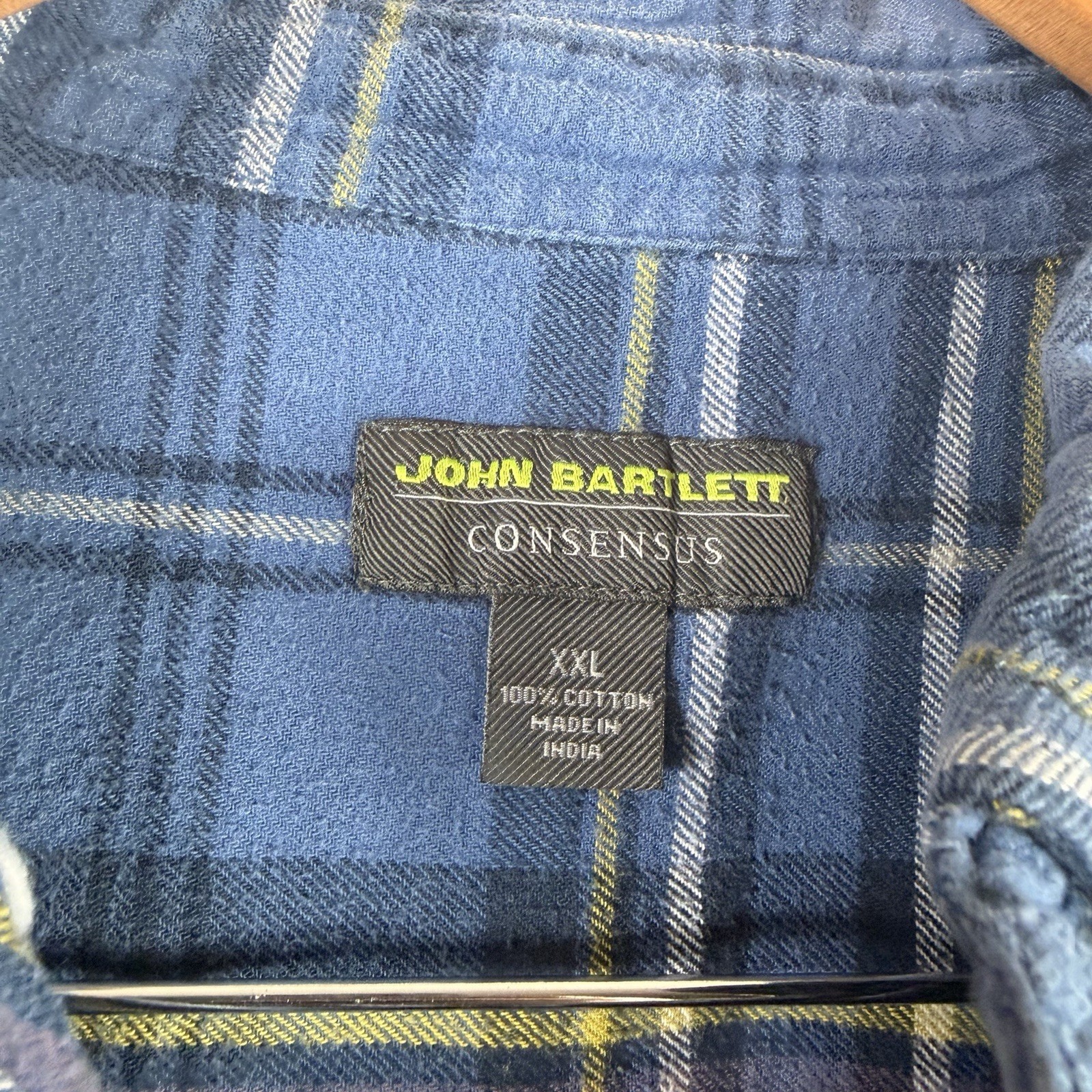 John Bartlett Consensus Blue Flannel Button Up Sh… - image 6