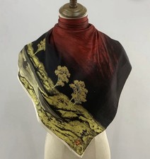 vintage Japanese Fujiyama Mountain silk scarf