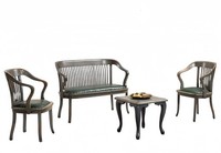 BüRomöBel Sofa Set Sessel Couchtisch BüRoeinrichtung Modern Arbeitszimmer 4Tlg