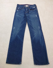 Banana Republic Premium Distressed Straight Denim Jeans Women's 4 Made in USA
