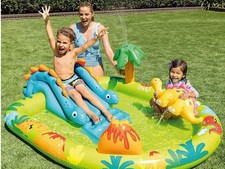 Intex Little Dino Play Center Paddling Pool Outdoor Activity Summer SPRAYER FUN