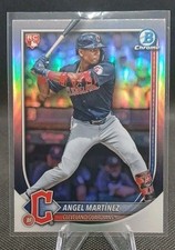 2025 BOWMAN CHROME - ANGEL MARTINEZ #68 SP ROOKIE RED RC VARIATION (RC) BASEBALL