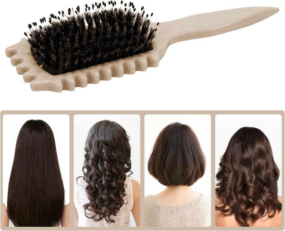 Curl Defining Brush Boar Bristle Styling for Detangling and Shaping for All Hair - Image 2 of 4