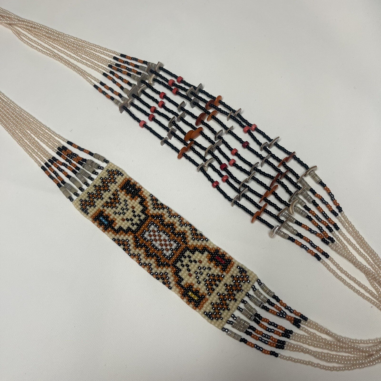 Navajo Zuni Native American Glass Seed Bead Beade… - image 3