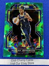 2022 #2 Moriah Jefferson WNBA Panini Prizm Basketball Green Ice Prizm Wings