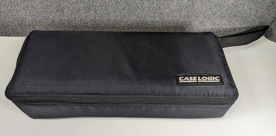 Vtg Case Logic Soft Portable Cassette Holder W/ 15 Blank Cassettes Sony Fuji - Image 3 of 4