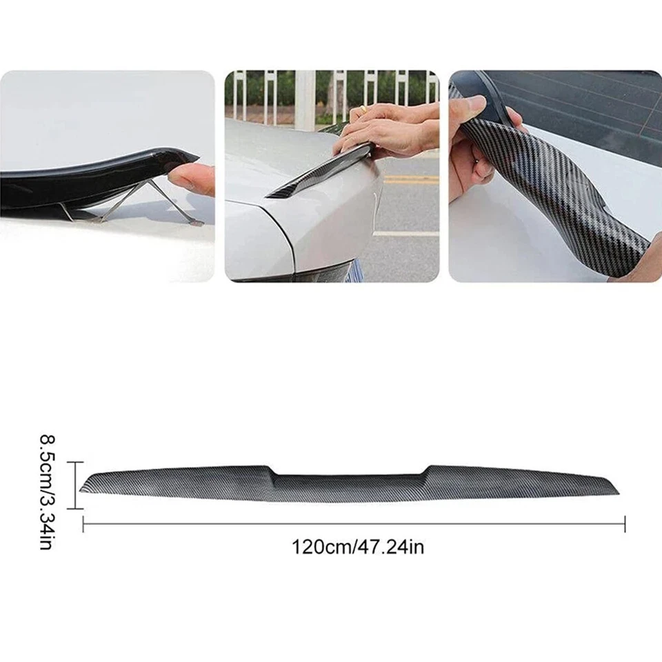 Alerón de viento labio del maletero trasero del coche estilo carbono para E46 E90 E60 E70 F30 F36 Foto 2 de 4