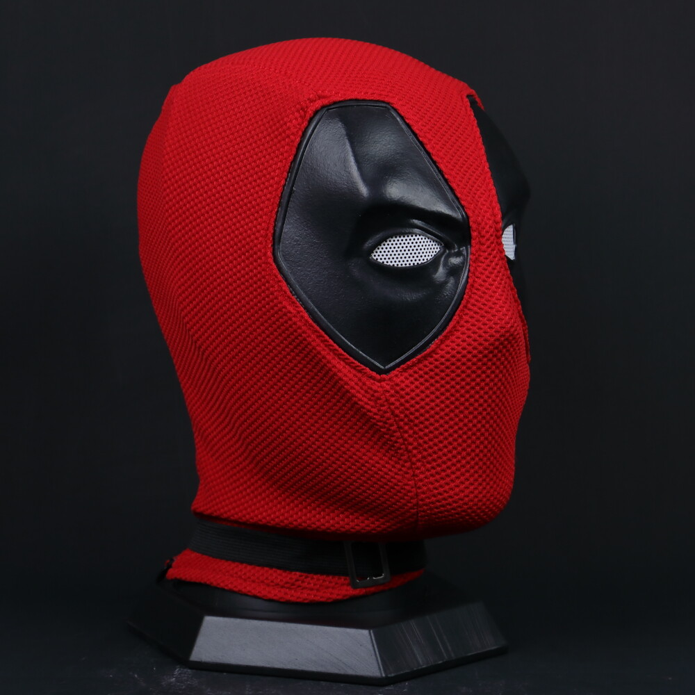 Cosplay Deadpool Full Face Mask Perspective Breathable Red