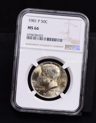 1981-P Kennedy Half Dollar - NGC MS66 (#54077-L)
