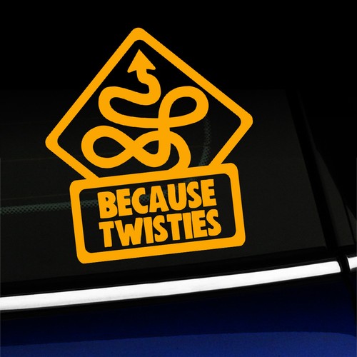 Because Twisties - Funny Sticker Decal for MINI Cooper - You choose color! - Picture 9 of 26