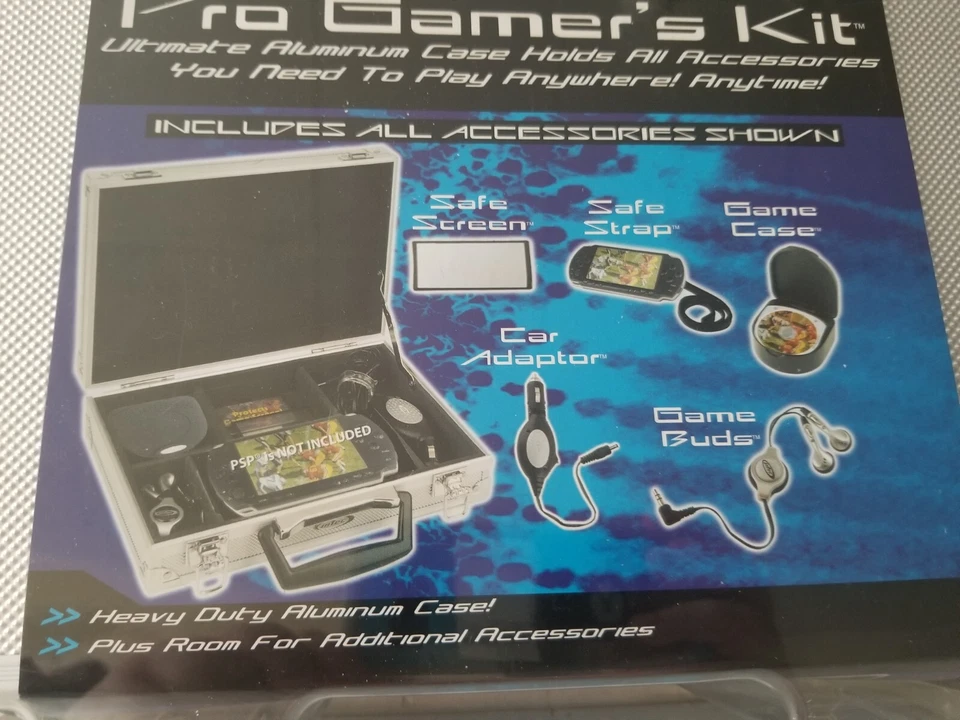 Intec Pro Gamer's Kit For PSP Aluminum Case With Accessories NEW & SEALED - Image 3 of 4