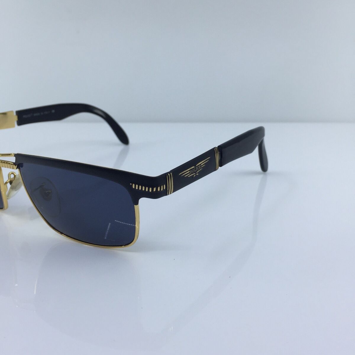 New Vintage Police Sunglasses Mod. 2184 C. 5102 Black w New Vintage Police Sunglasses Mod. 2184 C. 5102 Black w