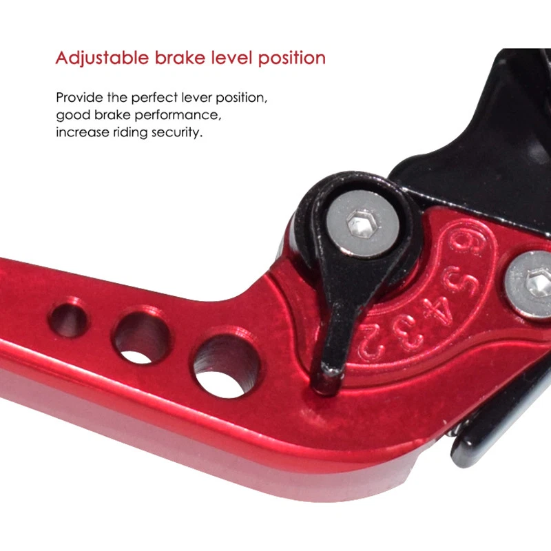 7/8" CNC Aluminum Motorcycle Brake Clutch Master Cylinder Lever Reservoir Red - Image 4 of 4