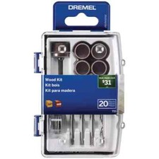 Dremel 20pc Wood Working Rotary Accessory Micro Kit 733- NEW