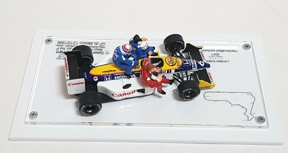 F1 WILLIAMS FW 11 Nelson Piquet  Ride Taxi  Johansson Alliot Arnoux GP MEX 1986 - Image 2 of 4