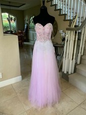 338 NWT LAVENDER LA FEMME PROM/PAGEANT/FORMAL DRESS/GOWN 19967 SIZE 4