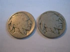TWO Buffalo Indian Head Nickels, DENVER Mints but "No Dates" for Jewelry or DIY