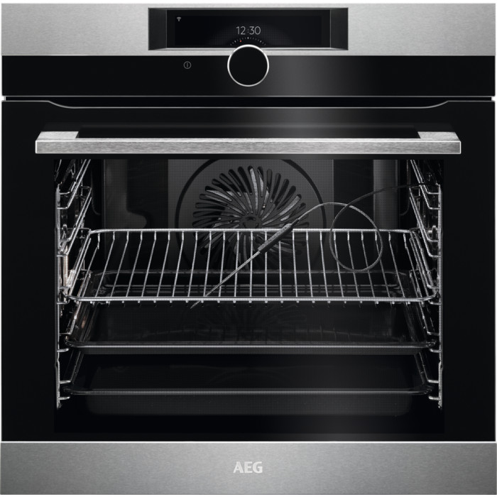 AEG BPK948330M Single Oven Built In Electric Pyrolytic Stainless Steel