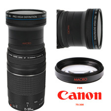 PANORAMIC X16 MACRO LENS FOR Canon EF 75-300mm f/4-5.6 III Lens FOR CANON T7 T8