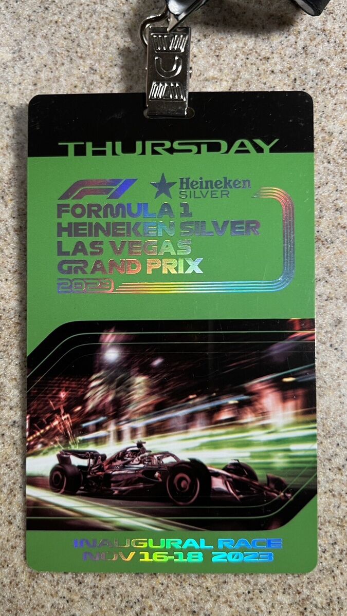 Formula 1 F1 Las Vegas 2023 Grand Prix Commemorative Passes Formula 1 F1 Las Vegas 2023 Grand Prix Commemorative Passes