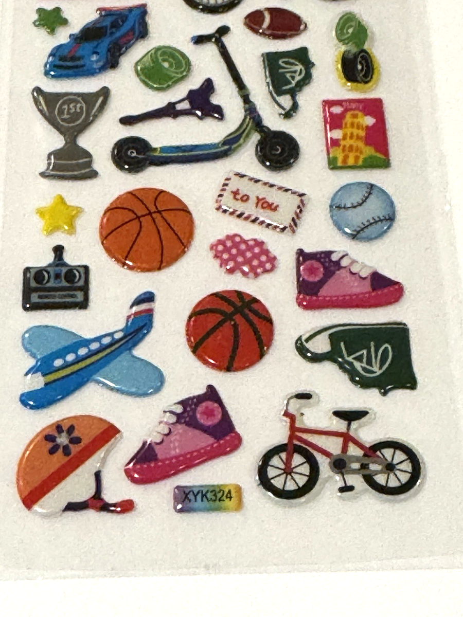 Sports Stickers Baseball Basketball Football Bike XYK324
