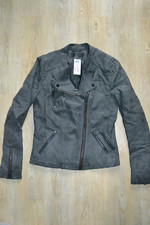 Only Lederjacke Wildleder Imitat Bikerjacke Jacke, Gr. 36, grau, neu mit Etikett
