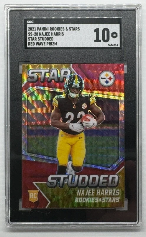 Najee Harris Panini Rookies & Stars Star Studded #SS28 Red Wave
