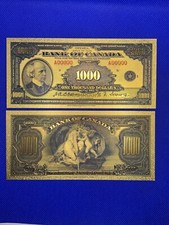 Gold Foil/Souvenir Note - Canada $1000 (1935) - Sir Wilfrid Laurier