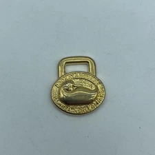 Dooney & Bourke Gold/Brown Duck Emblem Tag/Replacement original OEM