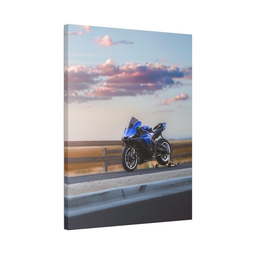Yamaha R1 High Resolution Museum Quality Vertical Motorcycle Canvas Print #009 - Picture 4 of 10