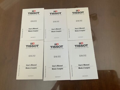 TISSOT GENUINE WATCH USER MANUAL FOR MODEL G10-212 BOOKLET