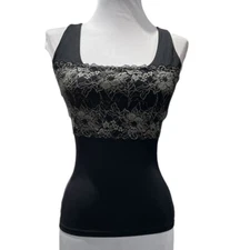 Breezies "Curve & Contour by Flexees" Lace Band Camisole~Medium~A93755  9520P