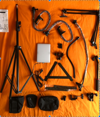 LS Photography LED Light Panel, Gooseneck Extensions, Tripod & Much More