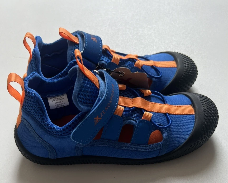 Zeroxposur Niños Jóvenes Calzado Exterior Sandalias Agua Azul Naranja Talla 1Y Nuevo con Etiquetas Foto 3 de 4