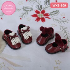 1/6 BJD Doll 2-Way Wear Mary Jane Shoes Tassel / Bow Decor Leather Shoes WX6-109