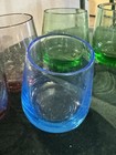 Five Vintage 1960’s Low Ball  Roly Poly Color Fade Heavy Bottom Mini Tumblers — photo 2