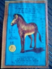 Firecracker Label ZEBRA 16s size pack label GREAT CONDITION SEE PIX