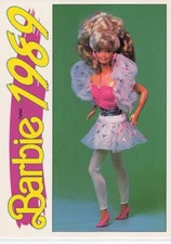 1991 Action/Panini Another First For Barbie 1989 #166 Style Magic Barbie 1