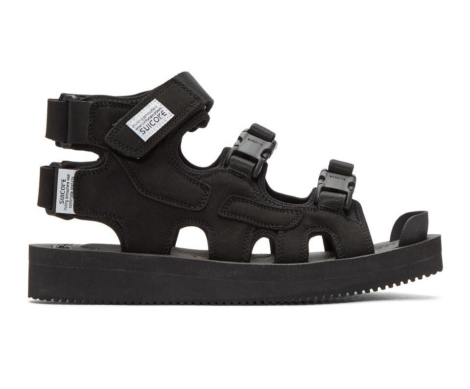 SUICOKE Women's BOAK-V High Strap Caged Buckle Detail Sandals