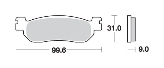Plaquettes de frein KH275 Maxi Sinter dorées pour sécuriser vos trajets en scooter Yamaha X-Max