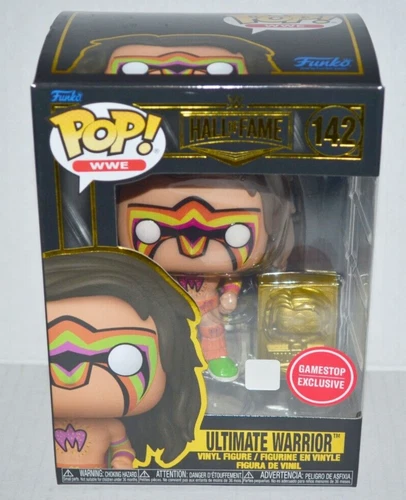 Funko POP! WWE - Ultimate Warrior #142 WWF Vinyl Figure GameStop Exclusive NM🔥