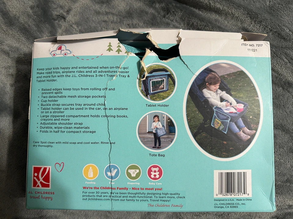 J.L. Childress Kids Toddler 3-IN-1 Travel Lap Tray and Tablet Holder BRAND NEW - Image 2 of 4