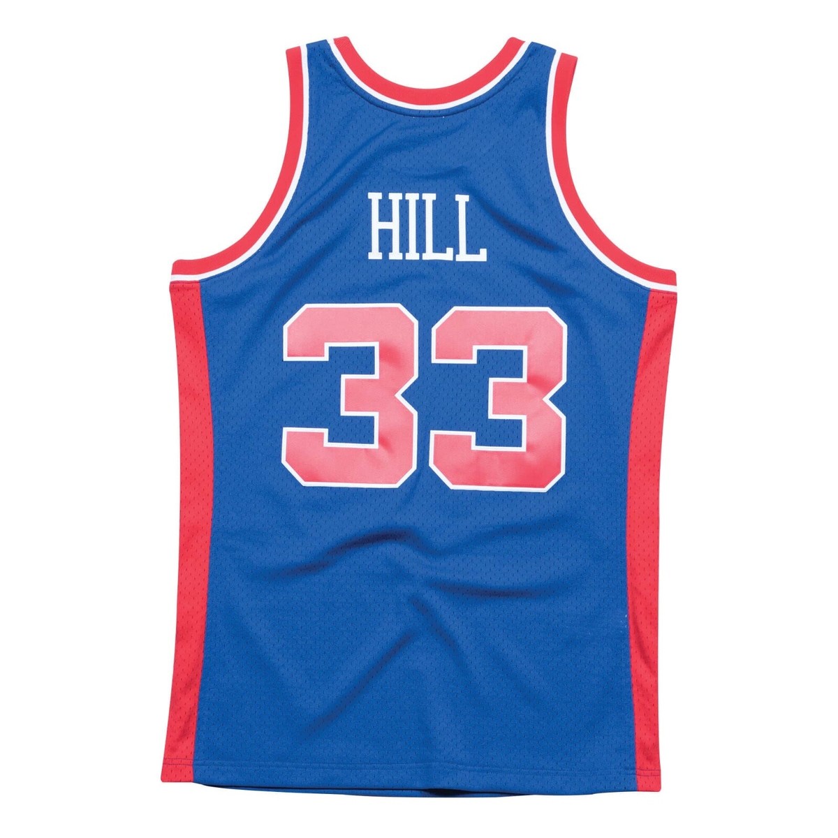Detroit Pistons Grant Hill #33 Mitchell & Ness Blue 1995/96 NBA