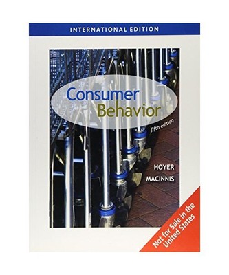 Consumer Behavior, International Edition, Wayne Hoyer